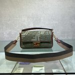 Luxury Cheap
 Fendi Wholesale
 Bags Handbags Green Baguette