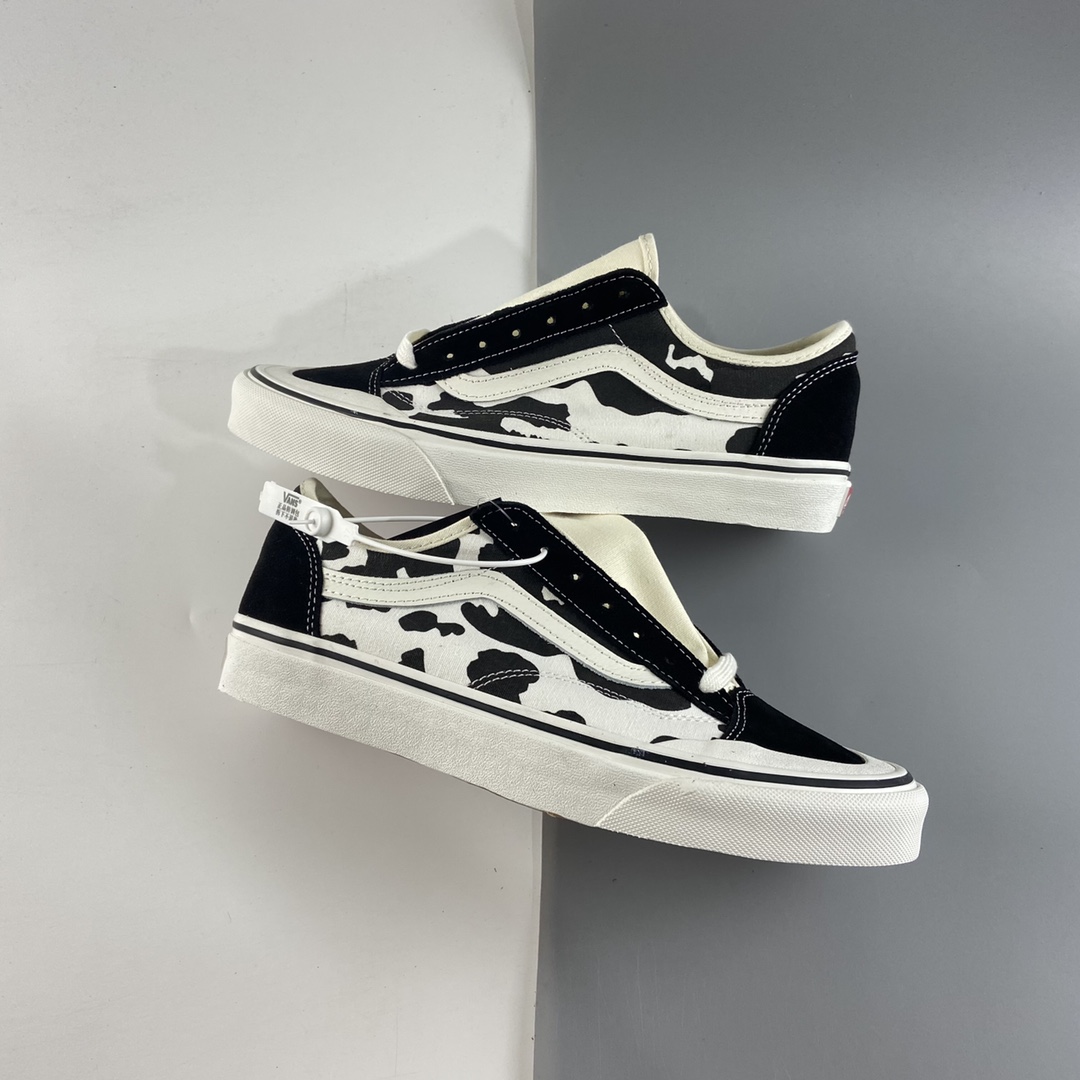 P150 Vans Style 36 Decon SF 黑白奶牛涂鸦 权志龙杀人鲸半月包头硫化滑板鞋 VN0A5HFF2Z3