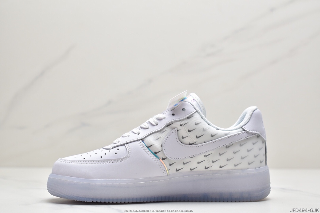 170 新全5D镭射拼接耐克 Nike Air Force 1 Low 号一军空低帮百搭闲休运动板鞋 CK7804-100