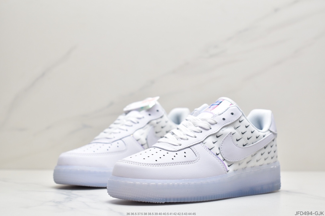 170 新全5D镭射拼接耐克 Nike Air Force 1 Low 号一军空低帮百搭闲休运动板鞋 CK7804-100