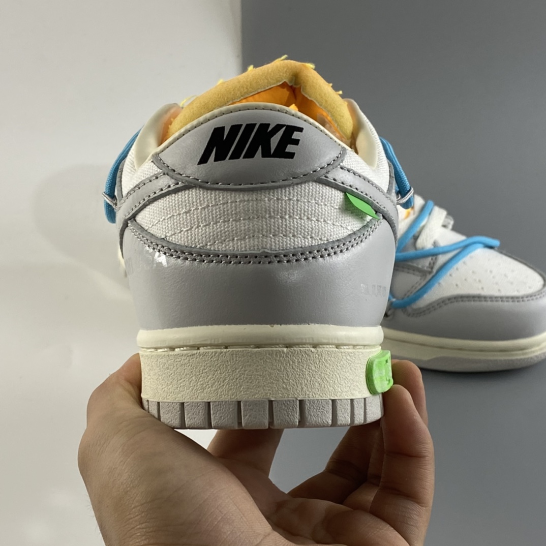 P360 Off-White x Nike Dunk Low OW 白灰色休闲运动滑板鞋 DM1602-115