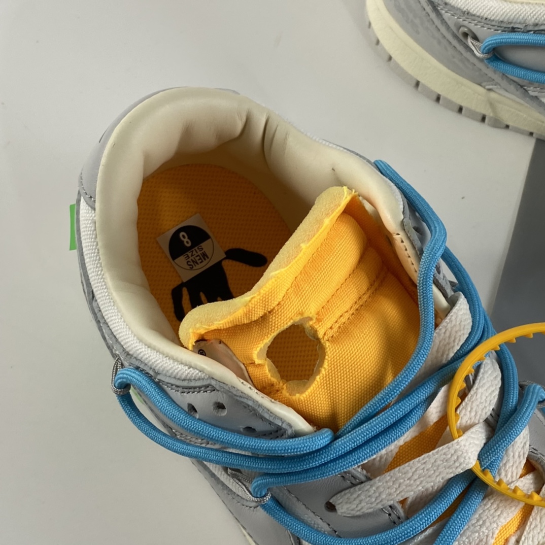 P360 Off-White x Nike Dunk Low OW 白灰色休闲运动滑板鞋 DM1602-115