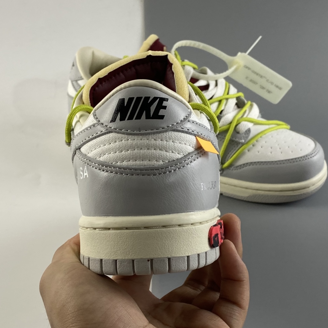 P360 Off-White x Nike Dunk Low OW 白灰色休闲运动滑板鞋 DM1602-106
