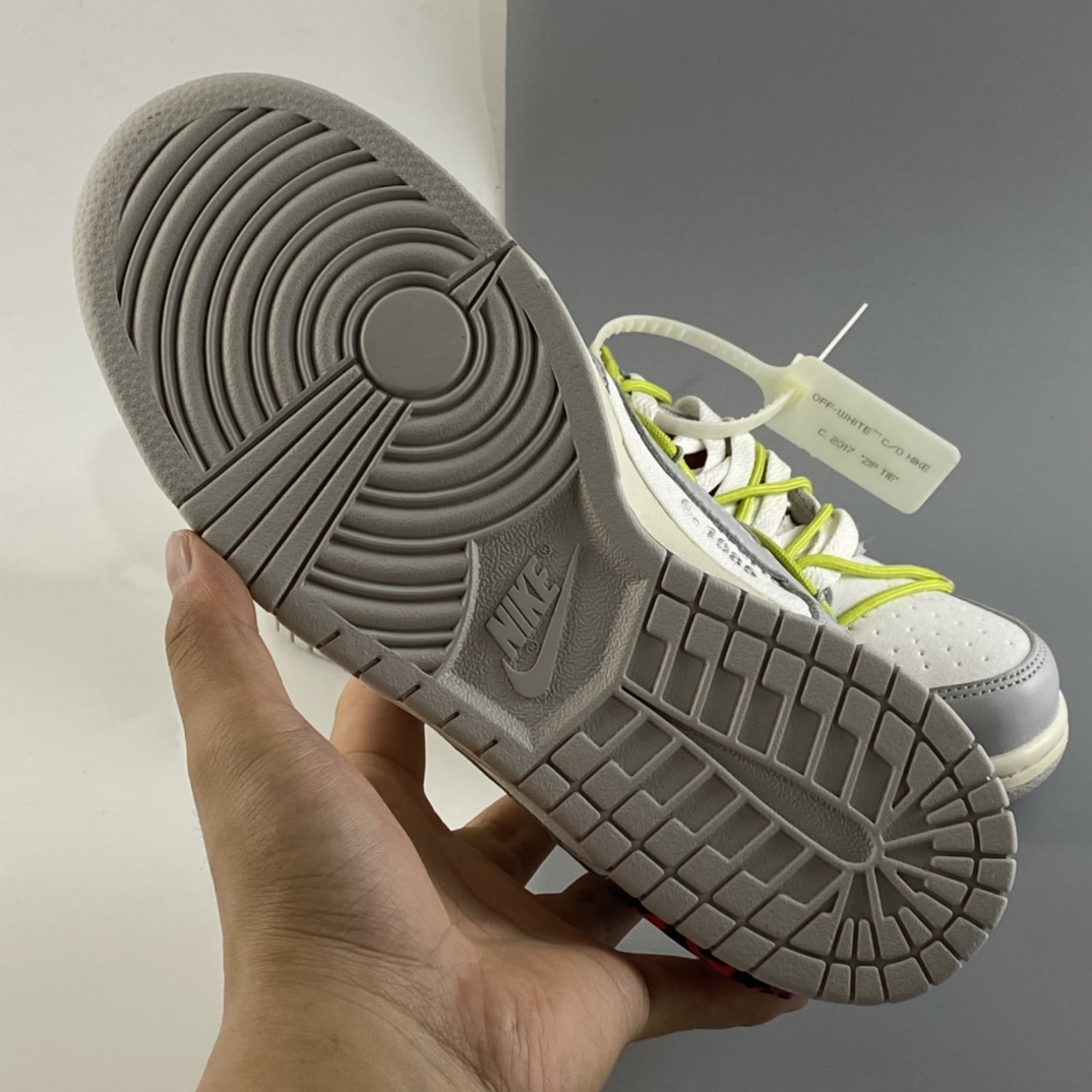 P360 Off-White x Nike Dunk Low OW 白灰色休闲运动滑板鞋 DM1602-106