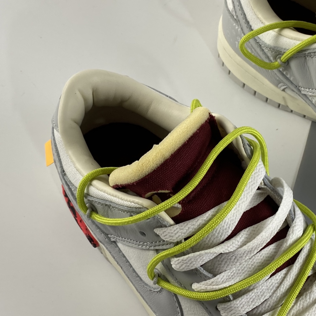 P360 Off-White x Nike Dunk Low OW 白灰色休闲运动滑板鞋 DM1602-106
