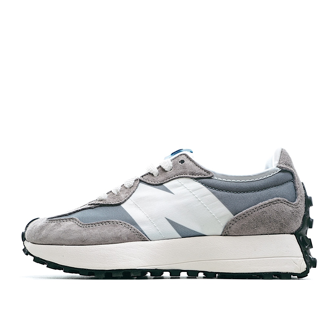 G5 NB新百伦New Balance MS327系列复古休闲运动慢跑鞋 MS327CPB 采用猪巴革麂皮及透气牛津布料拼接构成 区别市面翻毛皮错误版本中底高弹EVA发泡材质加持满丁防滑橡胶外底 上世纪 70 年代的意大利街头风格