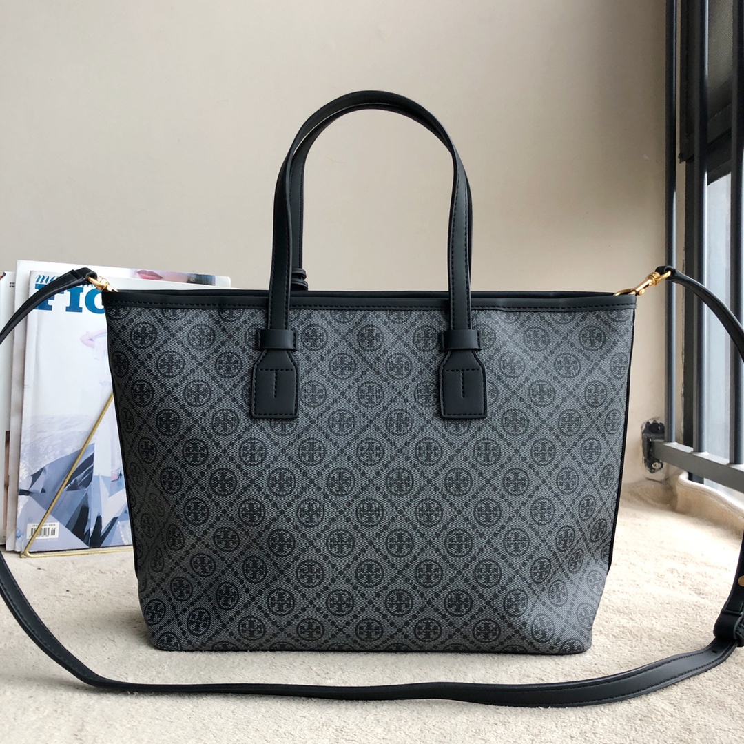 Tory Burch ～TB81963 新款购物袋 小号 该系列选用涂层帆布匠心打造 魅力隽永又风格独具