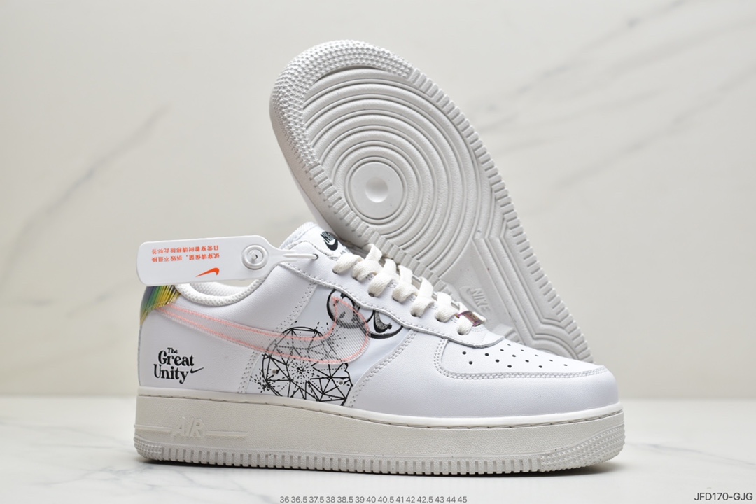 170 耐克Nike Air Force 1 Low  空军一号低帮百搭休闲运动板鞋 DB3598-100