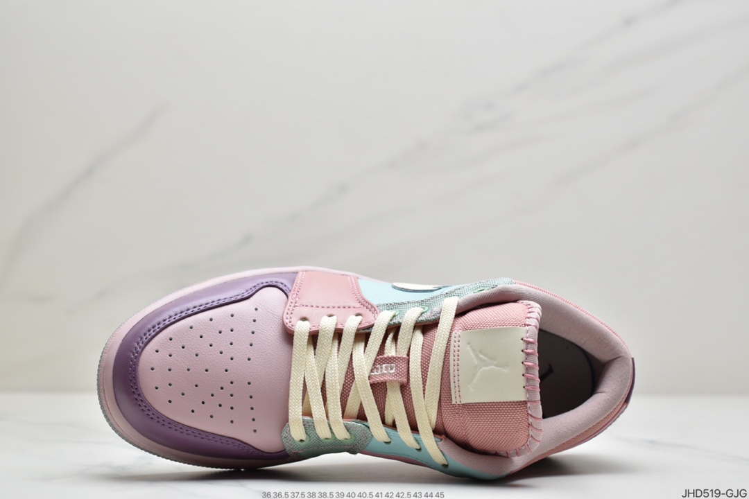190 Air Jordan 1 Low HD 低帮复古文化篮球鞋 彩色拼接糖果 DJ5196-615