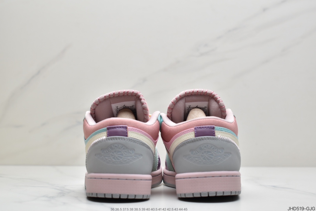 190 Air Jordan 1 Low HD 低帮复古文化篮球鞋 彩色拼接糖果 DJ5196-615