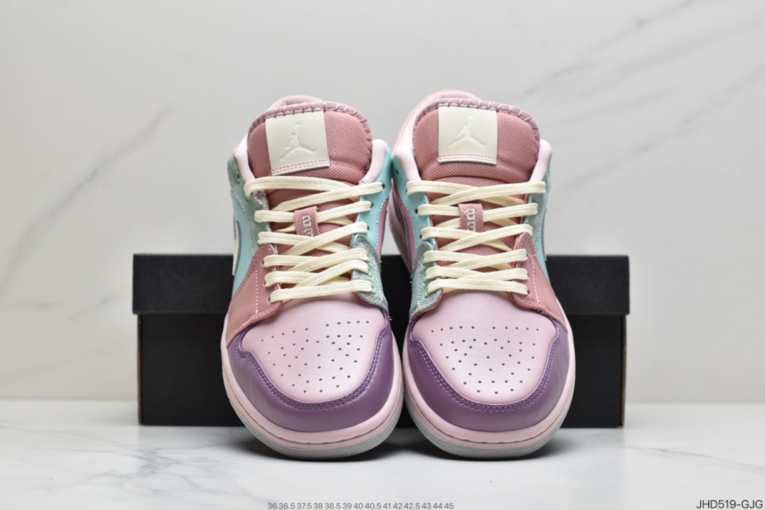 190 Air Jordan 1 Low HD 低帮复古文化篮球鞋 彩色拼接糖果 DJ5196-615