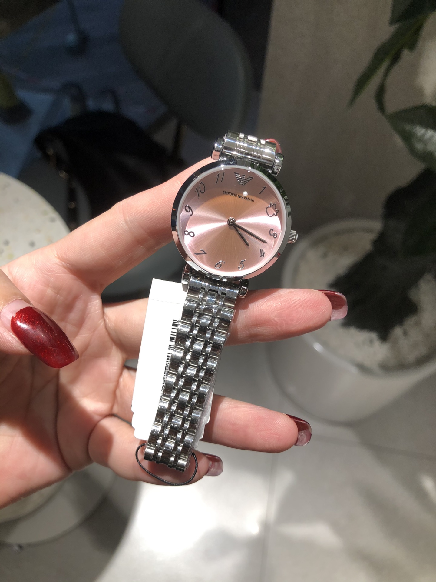 Armani Reloj Mujeres Cinturón de acero inoxidable