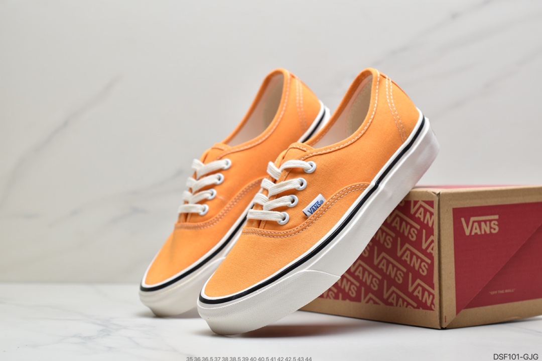 105 万斯Vans Authentic 44DX经典安娜海姆 4孔低帮硫化滑板鞋复古AUT高端硫化