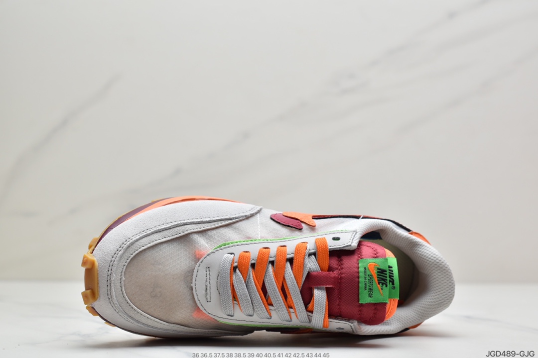 180 华夫网面 透明 日式解构美学SACAI联名 × NIKE LDV Waffle重叠设计前卫华夫变形休闲慢跑鞋DH1347-100