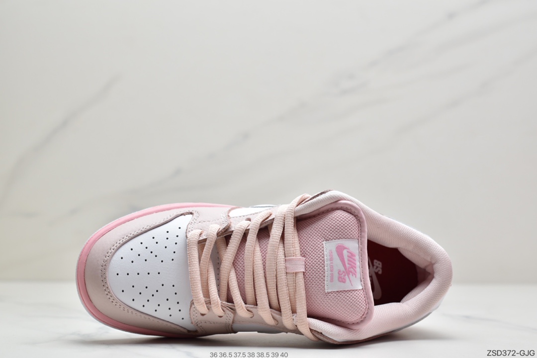 320 Nike Dunk Sb Low Elite  全头层白粉鸽子休闲运动滑板鞋 内置蜂窝Zoom气垫  BV1310-012