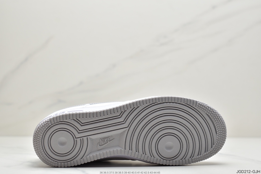 180 耐克Nike Air Force 1’07 Canvas”White/Black 3M”空军一号经典低帮百搭休闲运动板鞋CK7213-100