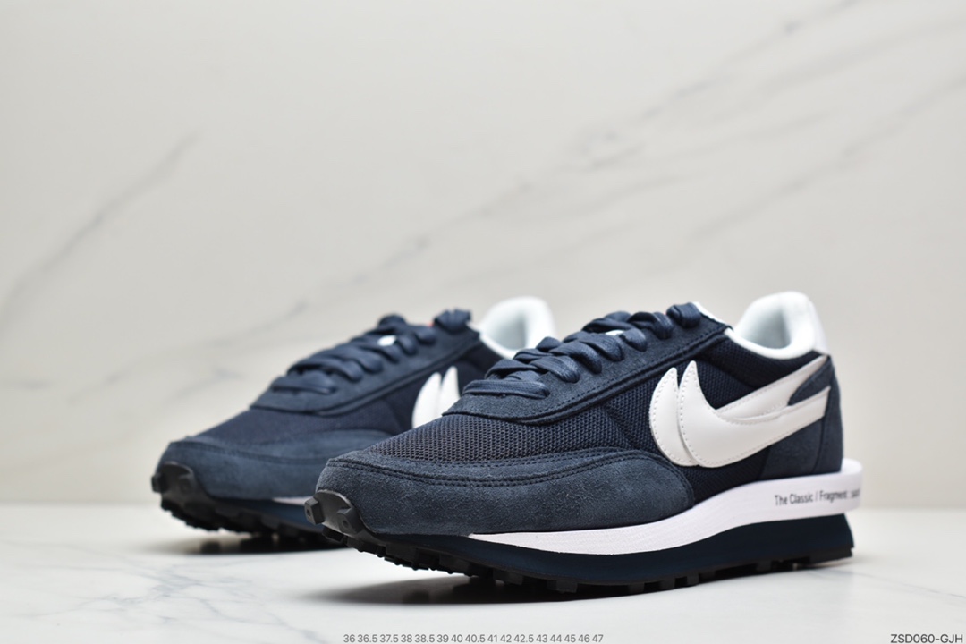 320  Fragment design x Sacai x Nike LDV Waffle Daybreak 藤原浩闪电三方联名深蓝 DH2684-400