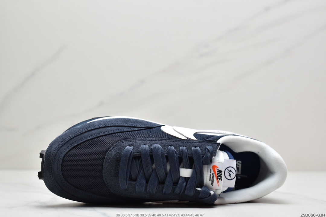 320  Fragment design x Sacai x Nike LDV Waffle Daybreak 藤原浩闪电三方联名深蓝 DH2684-400