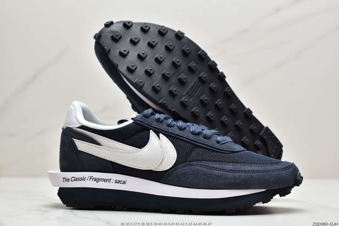 320  Fragment design x Sacai x Nike LDV Waffle Daybreak 藤原浩闪电三方联名深蓝 DH2684-400