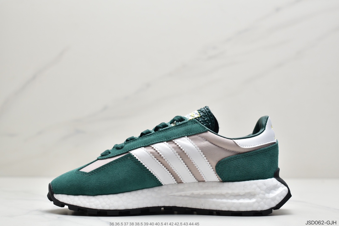 200 阿迪达斯adidas Racing 1 Boost Prototype  速度轻盈复古系列 百搭透气运动慢跑鞋 Q47513