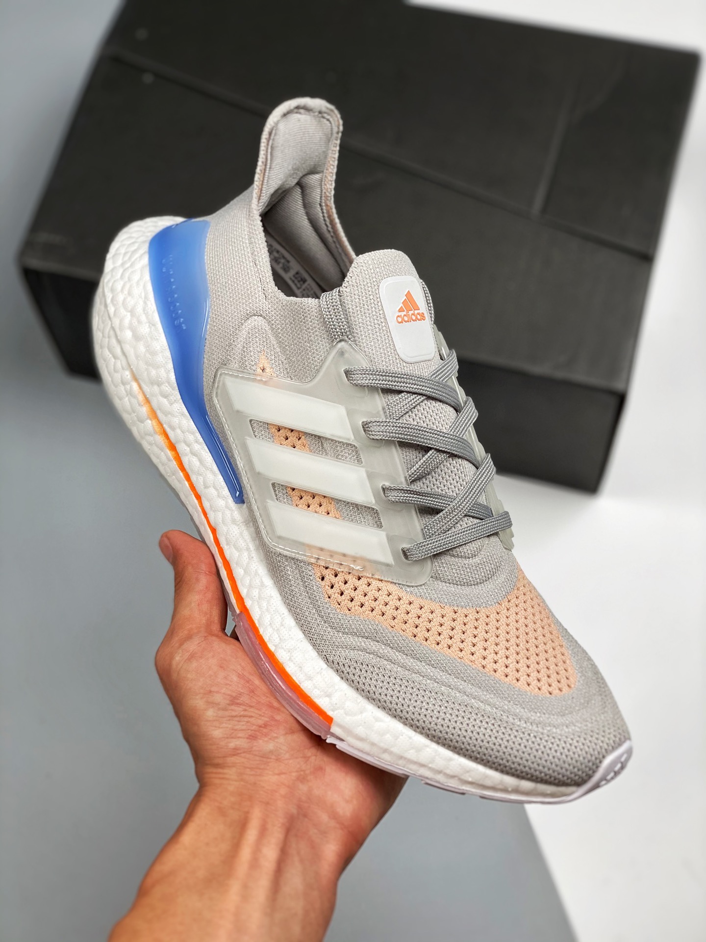 Ultra Boost 7.0 Gris azul rosa Disponible en tiendas oficiales. Fotos reales en primer lanzamiento. En comparación con …