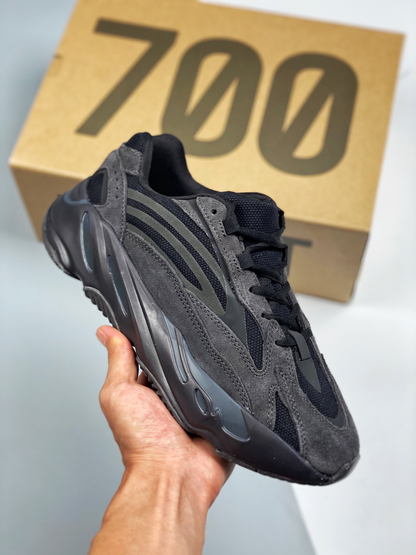 Oferta especial 618 a la venta💥💥 AD Yeezy 700V2 "Vanta" Negro Oscuro En el mismo rango de precios del merca…