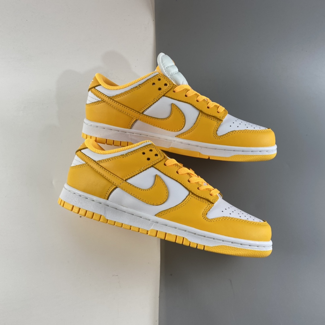 P320 Nike Dunk Low SB 扣篮系列白黄配色低帮休闲运动滑板鞋 DD1503-800