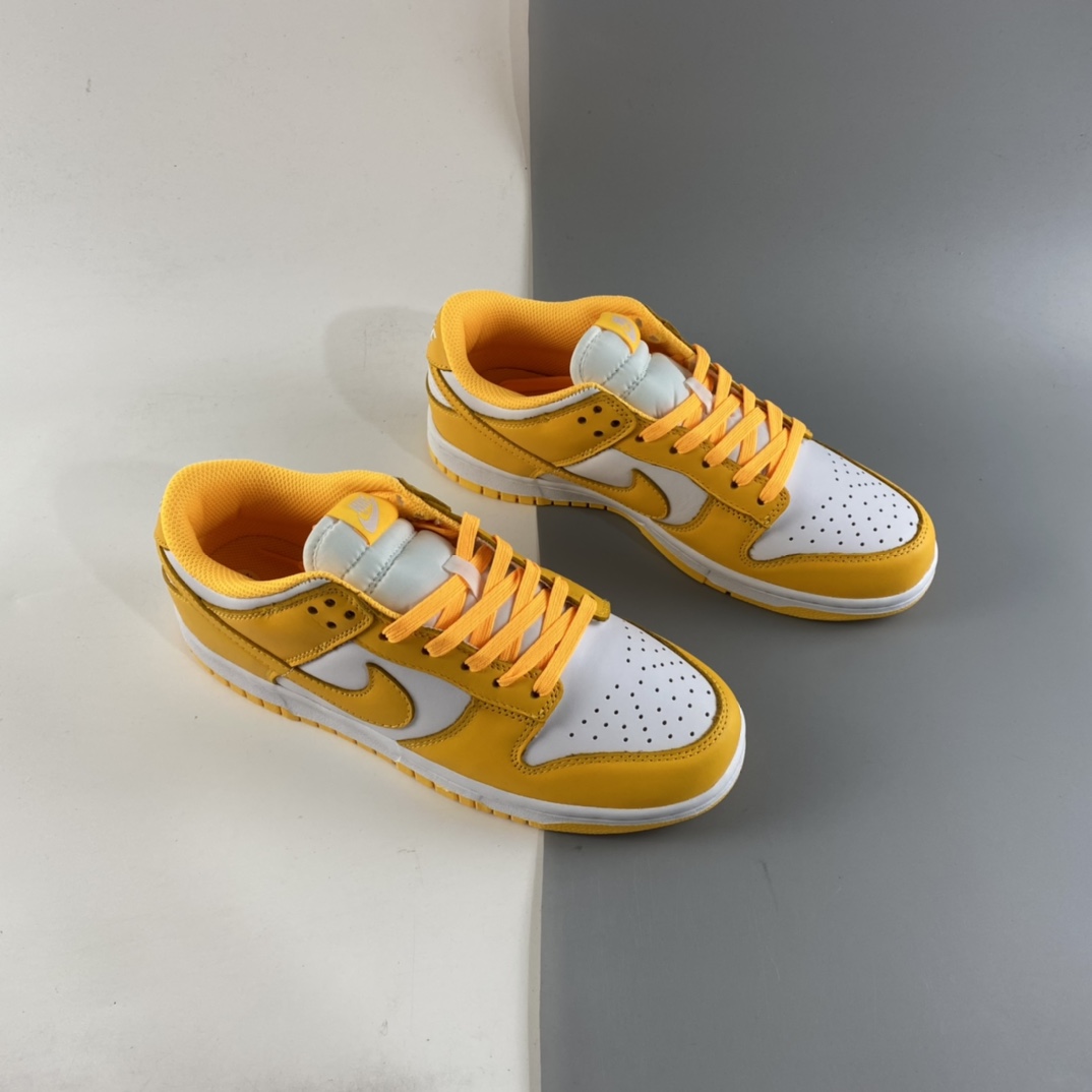 P320 Nike Dunk Low SB 扣篮系列白黄配色低帮休闲运动滑板鞋 DD1503-800
