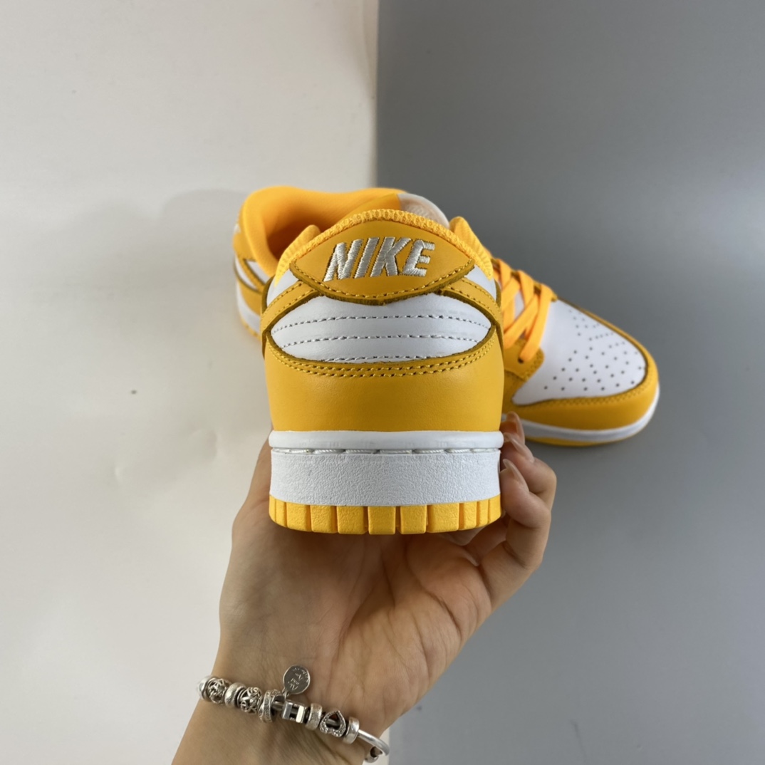 P320 Nike Dunk Low SB 扣篮系列白黄配色低帮休闲运动滑板鞋 DD1503-800