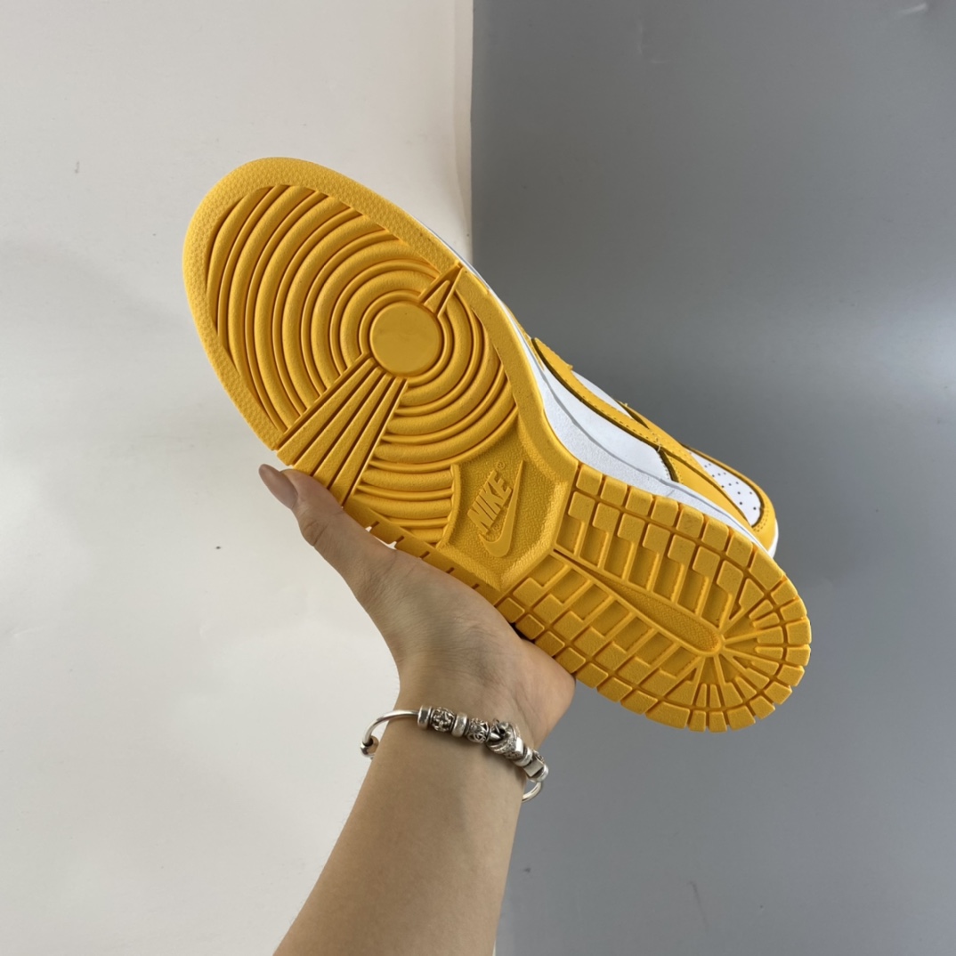 P320 Nike Dunk Low SB 扣篮系列白黄配色低帮休闲运动滑板鞋 DD1503-800