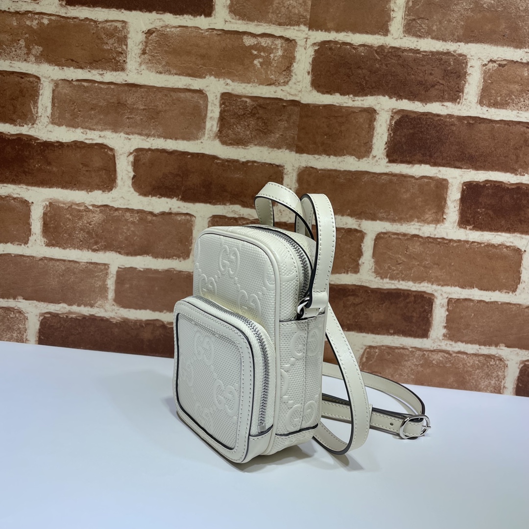 GUCCI古驰GG印花压纹迷你手袋658553