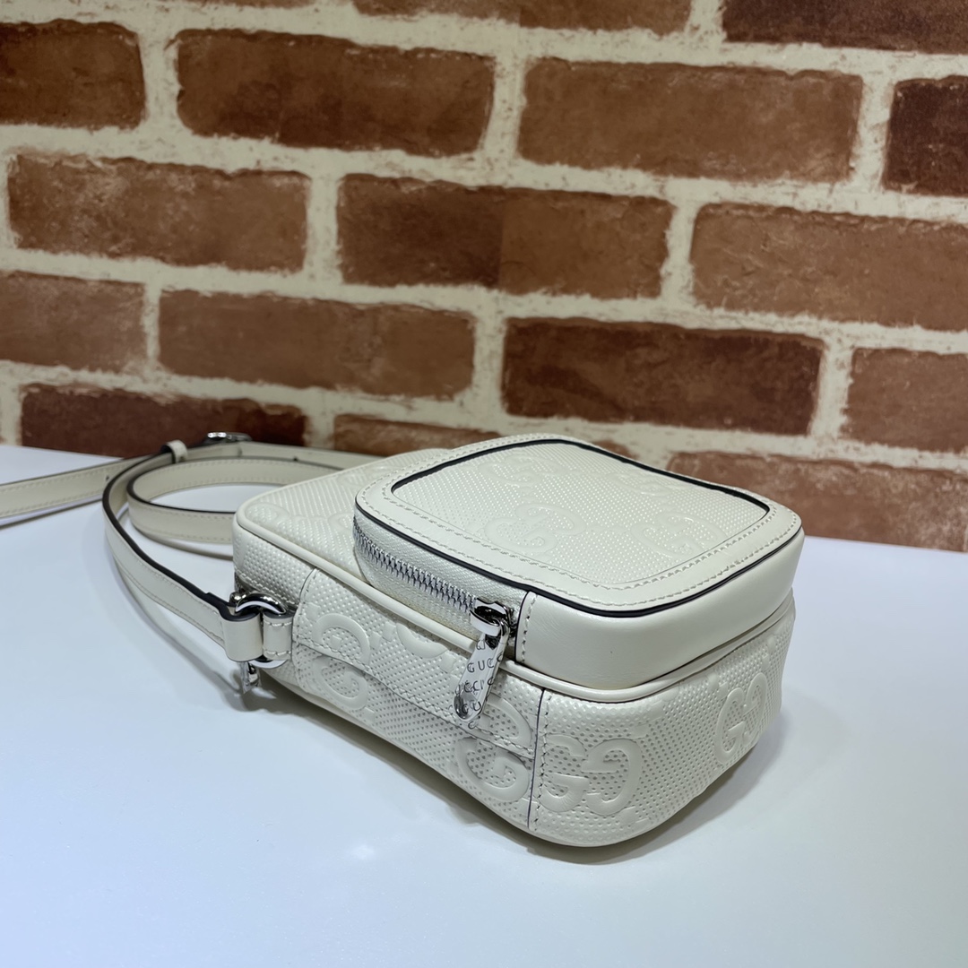 GUCCI古驰GG印花压纹迷你手袋658553