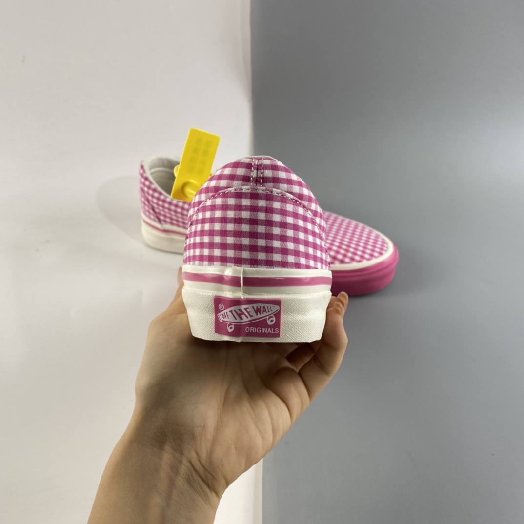 P140 Vans Vault x CDG Girl小清新粉格子联名系列 VN0A4BVA60J