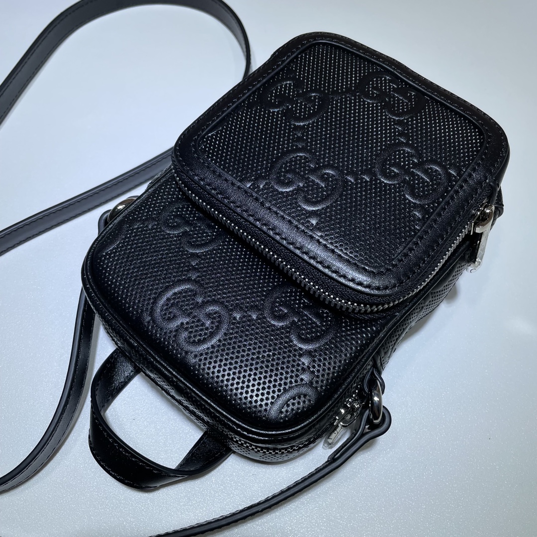 GUCCI古驰GG印花压纹迷你手袋658553