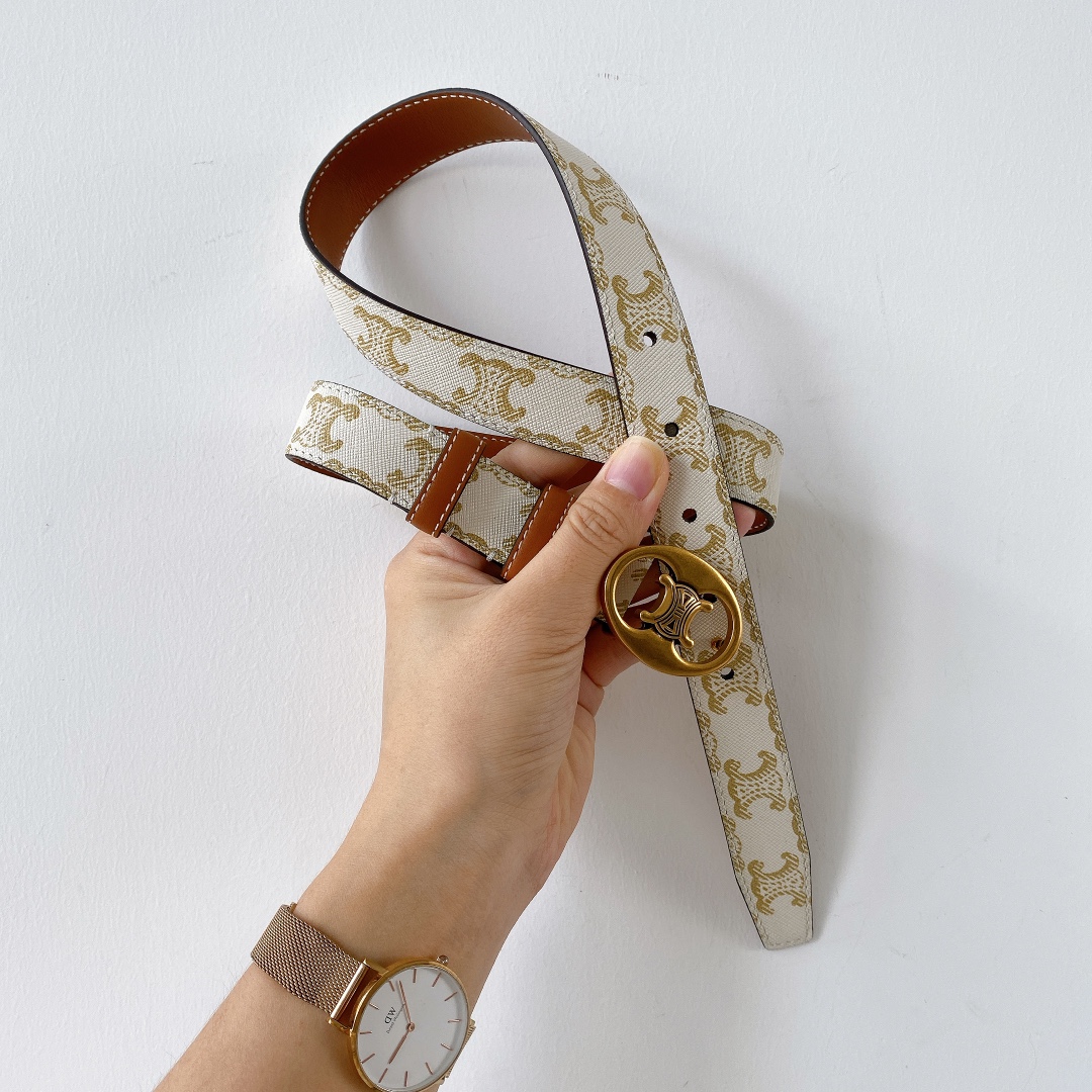 céline.赛琳新品复古黄铜古金扣