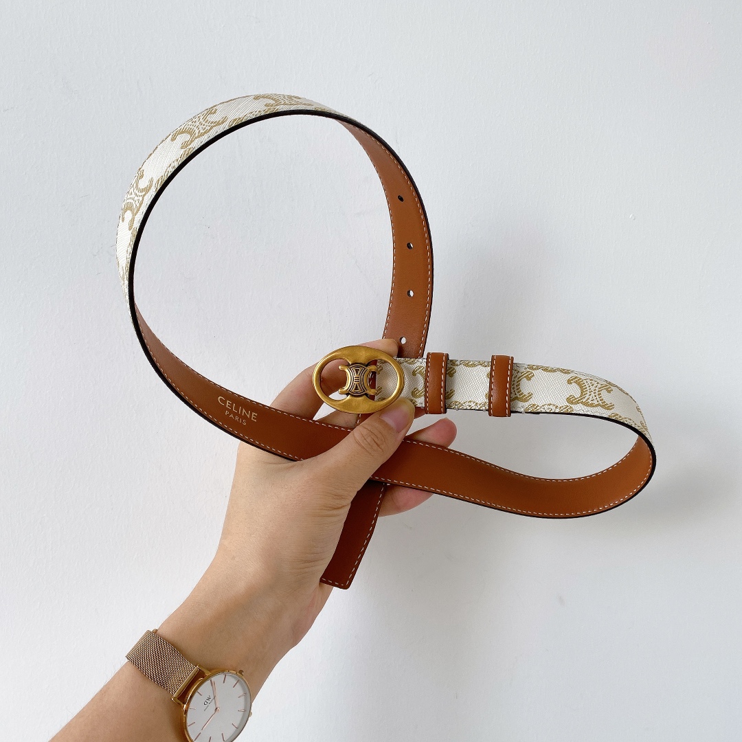 céline.赛琳新品复古黄铜古金扣