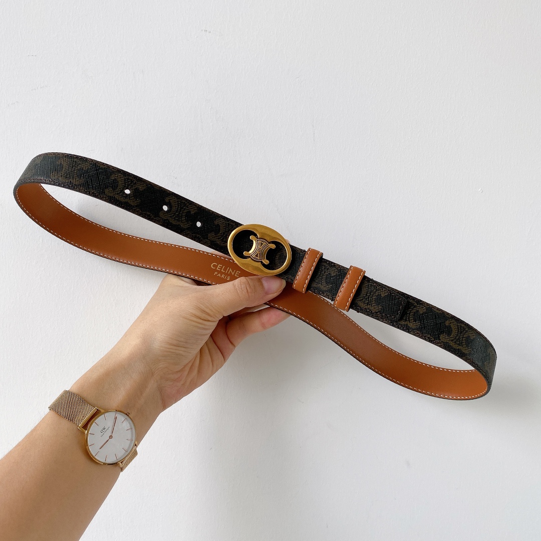 céline.赛琳新品复古黄铜古金扣