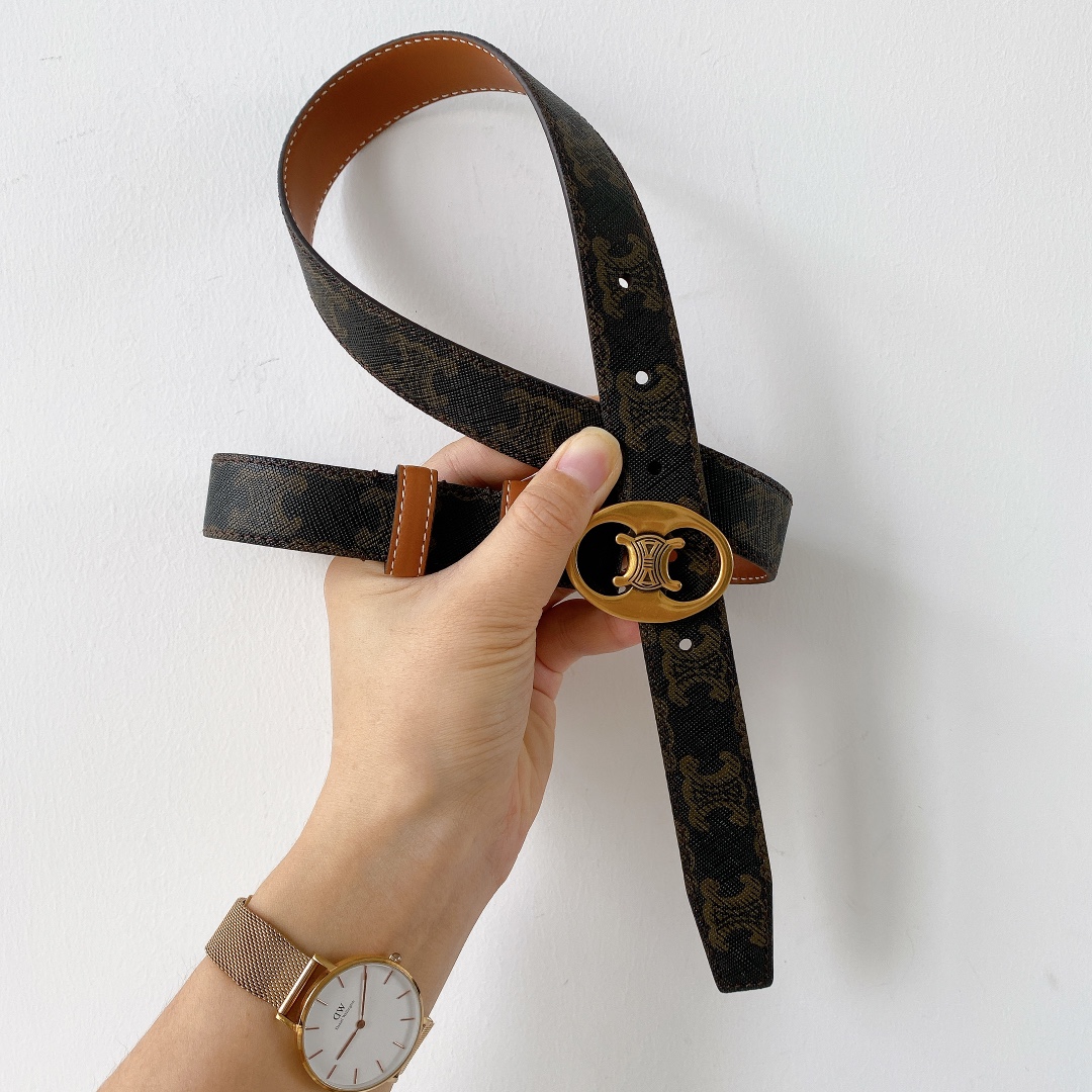 céline.赛琳新品复古黄铜古金扣