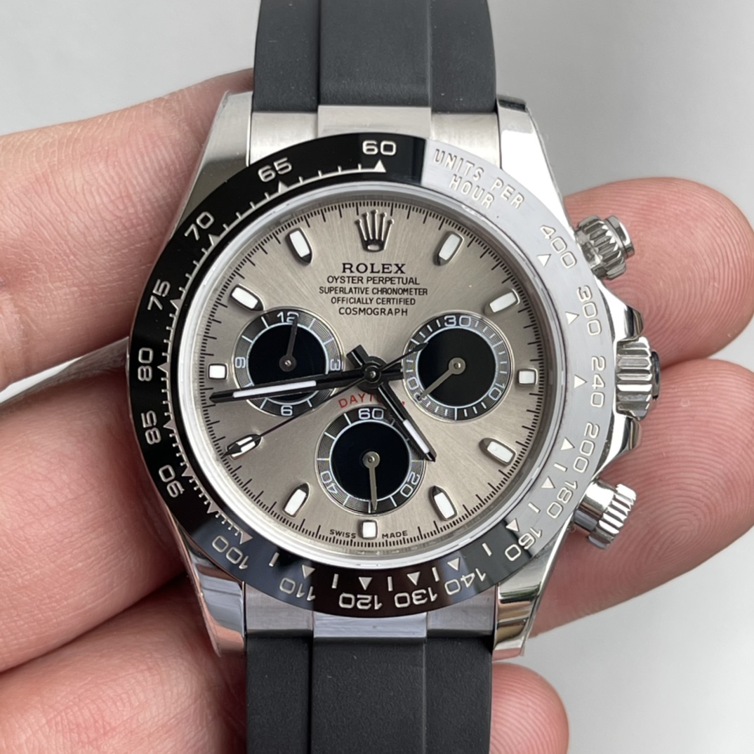 Reloj Rolex (ROLEX) serie Daytona reloj mecánico para hombre correa de acero tamaño 40 cm de profundidad resistente al …