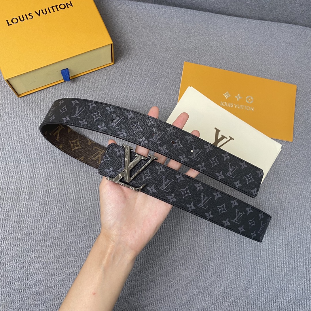 Louis Vuitton 1:1
 Belts Black Monogram Eclipse Canvas Spring/Summer Collection