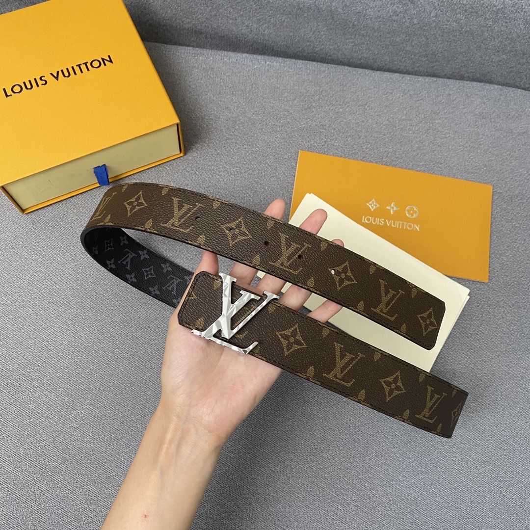 Louis Vuitton Belts Black Monogram Eclipse Canvas Spring/Summer Collection