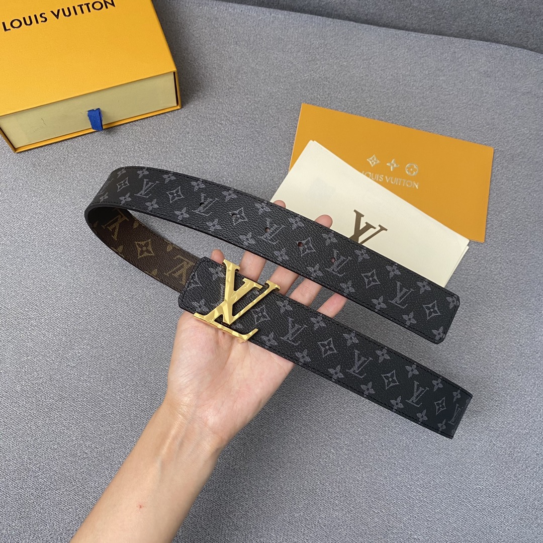 Louis Vuitton Belts Black Monogram Eclipse Canvas Spring/Summer Collection