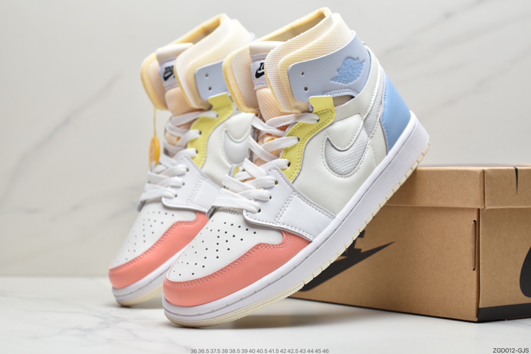 290 Air Jordan 1 Zoom Air CMFT 脏粉公司同源3M反光材质 DJ6910-100
