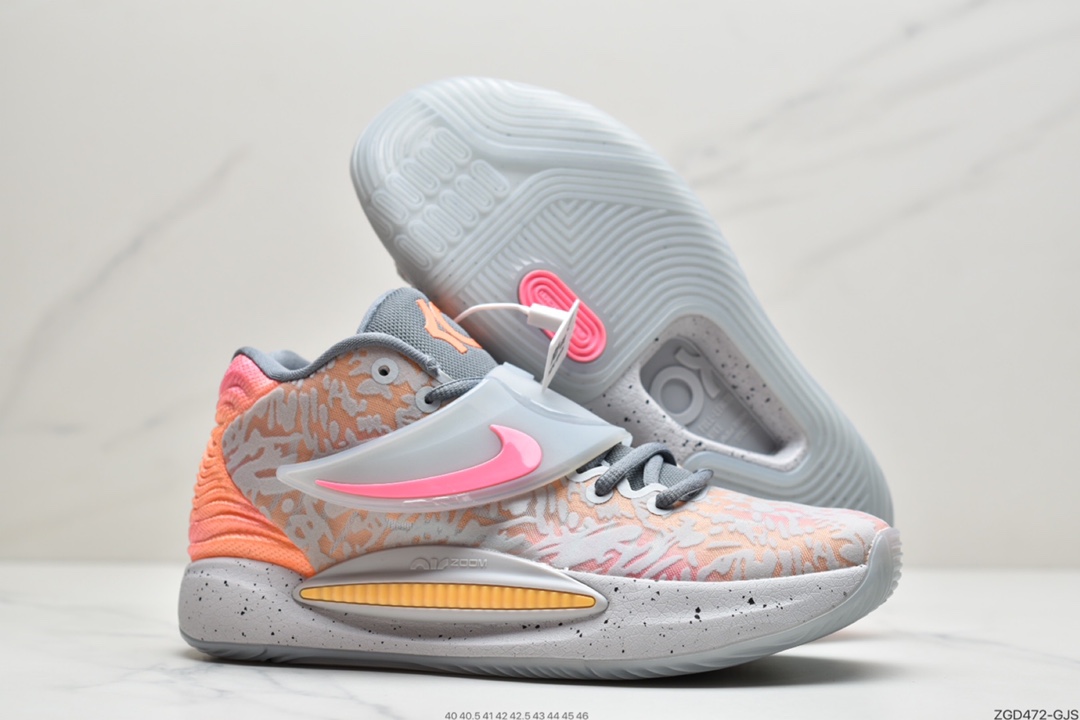 290 耐克Nike KD14 EP耐克KD系列 继2、4、7代之后再次使用绑带设计 CZ0170-600