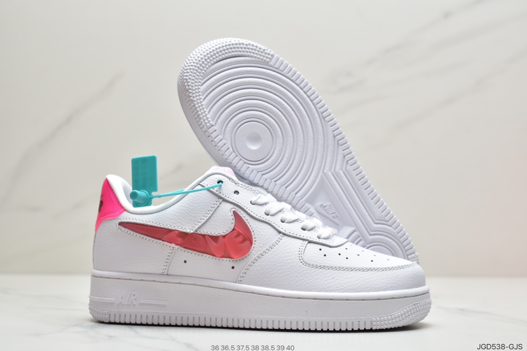 180 情人节 LOVE Nike AIR FMRCE 1 空军一号白粉 CV8482-100