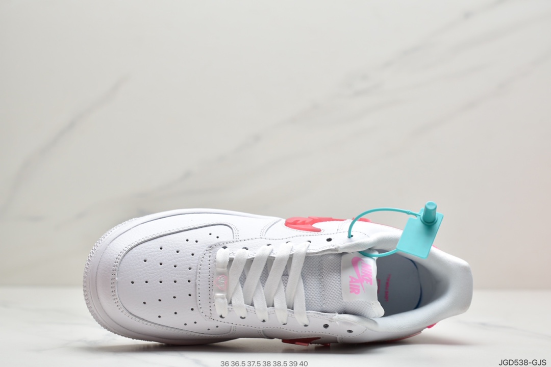 180 情人节 LOVE Nike AIR FMRCE 1 空军一号白粉 CV8482-100