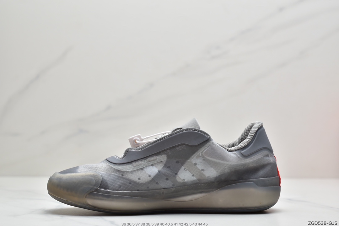 290 阿迪达斯Prada x adidas Luna Rossa 21 骨白 蝉翼轻薄休闲百搭运动鞋 FW1079