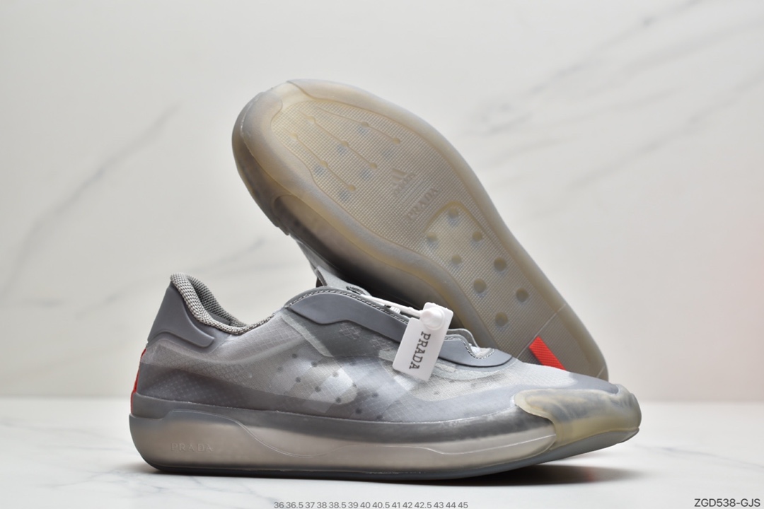 290 阿迪达斯Prada x adidas Luna Rossa 21 骨白 蝉翼轻薄休闲百搭运动鞋 FW1079