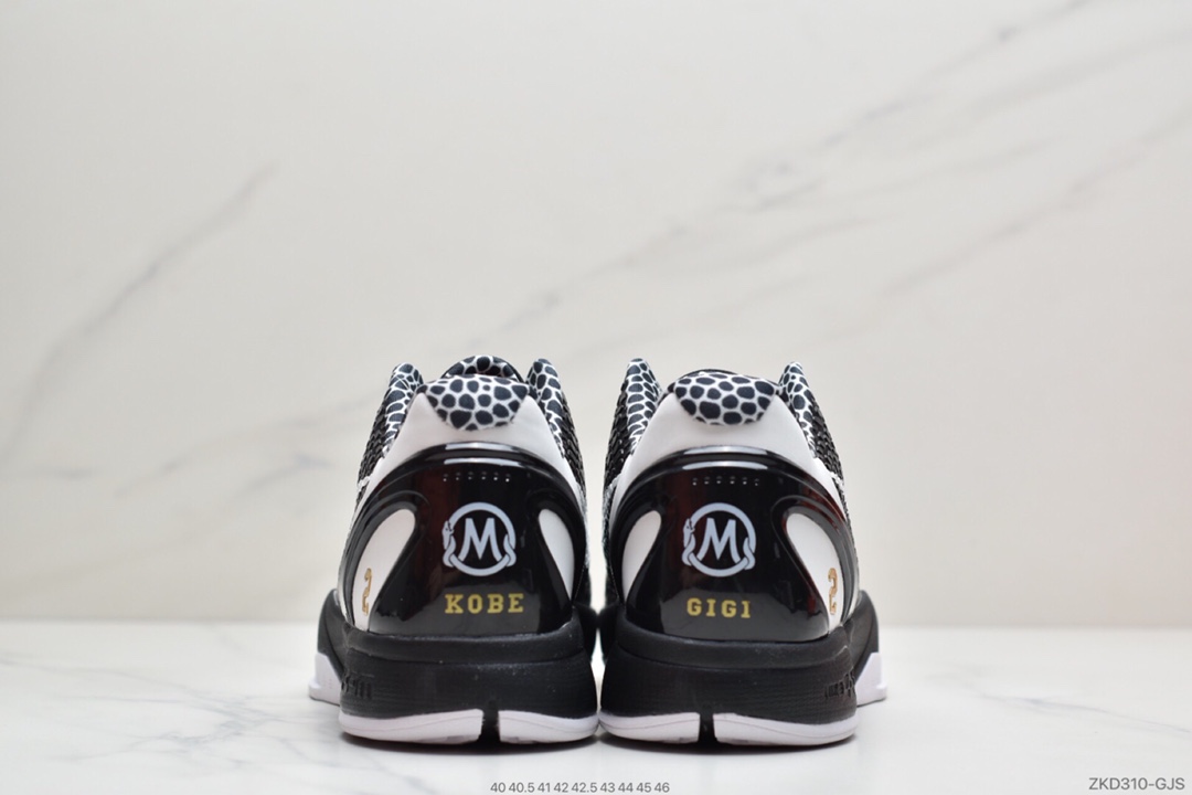 270 耐克 科比6 低帮 黑白蛇纹 Nike Kobe 6 Protro“Mamba Forever” 整双鞋 CW2190-002