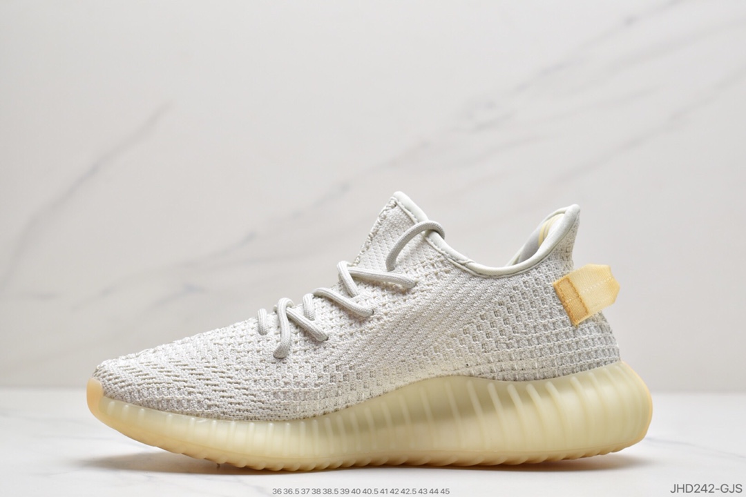190 联乘侃爷Kanye West x Adidas Yeezy Boost 350 V2”Light”百搭轻便爆米花中底休闲运动慢跑鞋GY3438